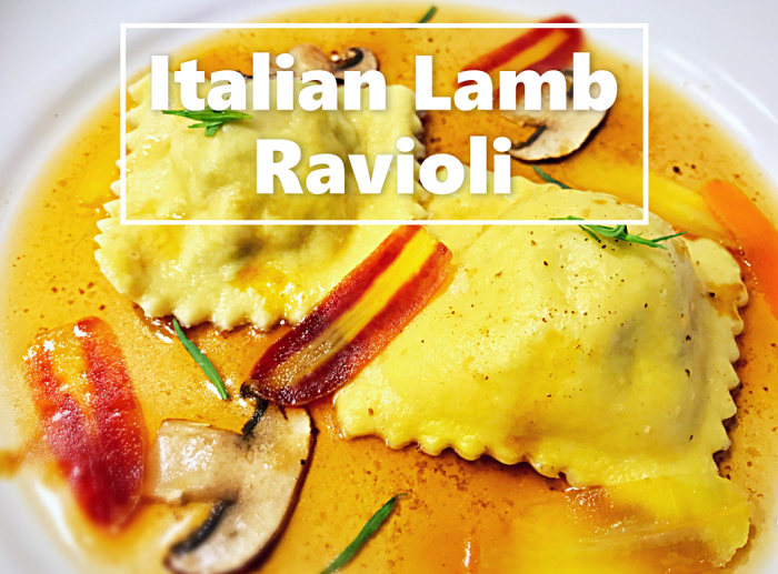 Lamb Ravioli With Brown Butter Sauce
